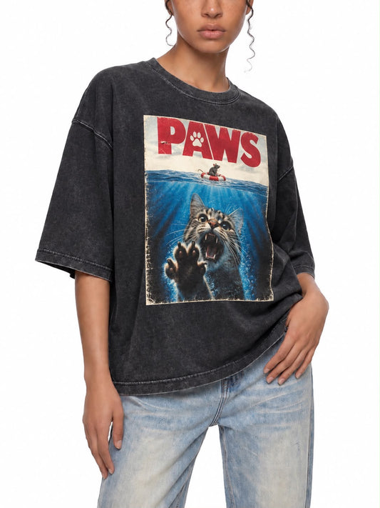 Verolaa Paws - 100% Cotton Boxy Tshirt