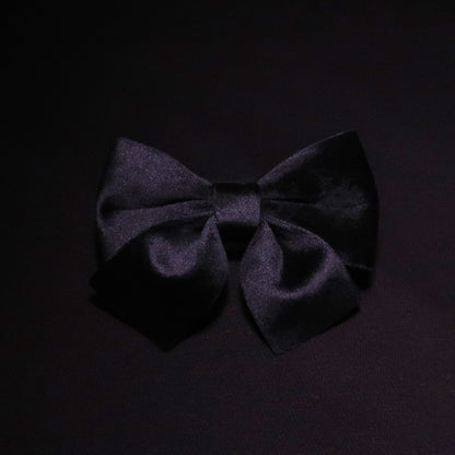 Boujee Black Velvet Bow Tie