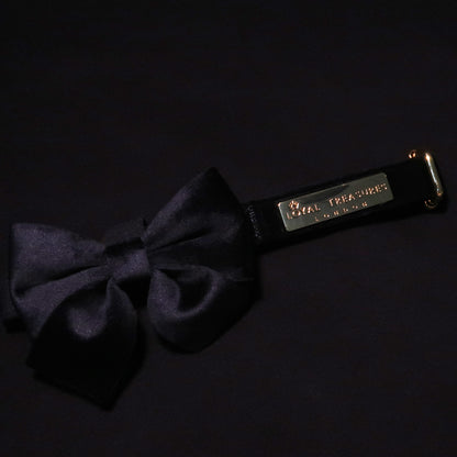 Boujee Black Velvet Bow Tie