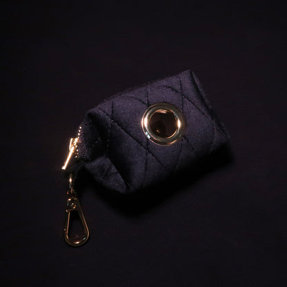 Boujee Black Velvet Poop Bag Holder