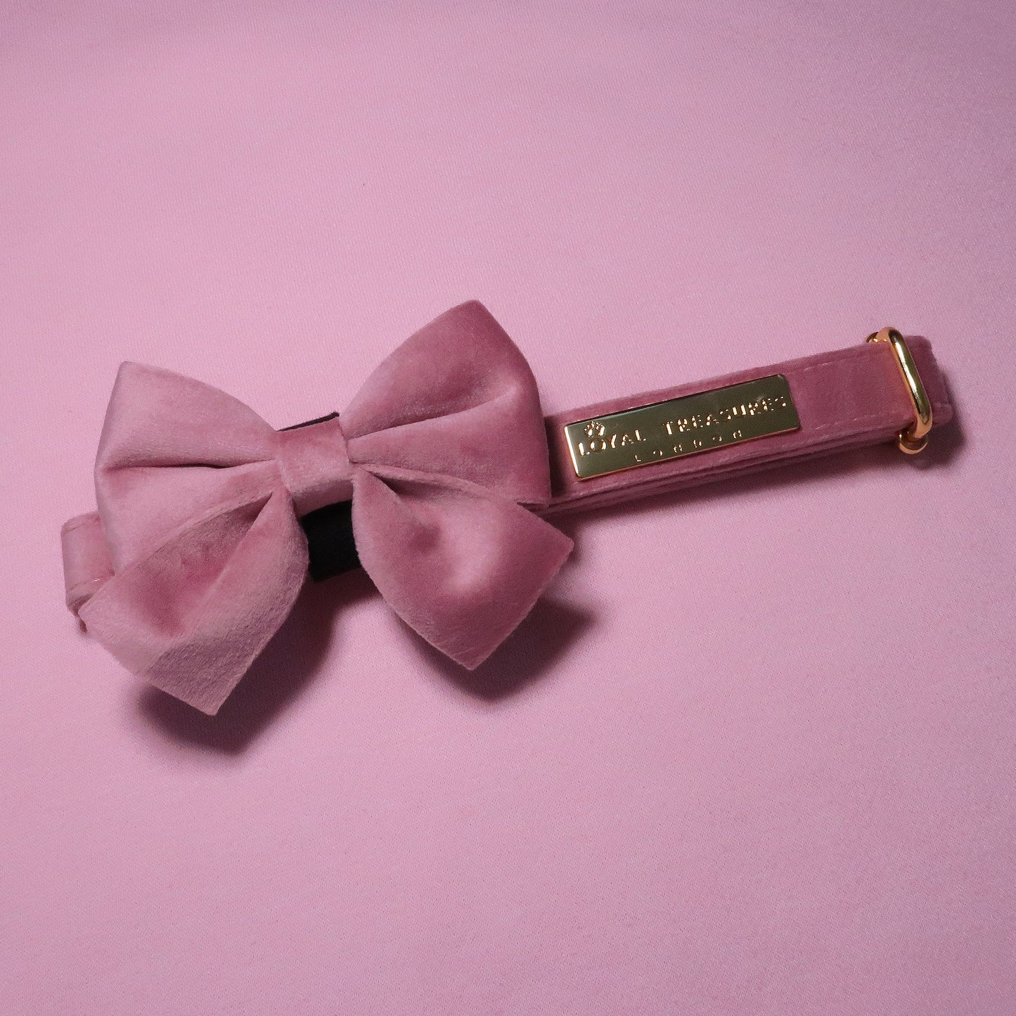 Pretty in Pink Velvet Bow Tie