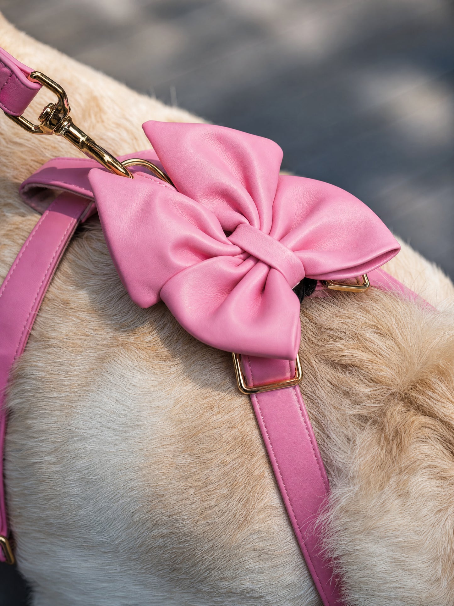 Pink Diamond | Bubblegum Vegan Leather - Build Your Own Dog Harness Bundle